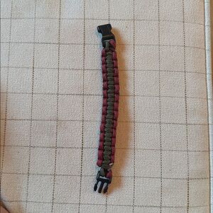 Red and Green Paracord Bracelet